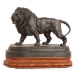 D'après Édouard Paul Delabrière (1829-1912) Lion Régule. Porte une signature à l'arrière DELABRIERE.