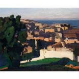 MARIUS DE BUZON (1879-1958) VUE D’ALGER VIEW OF ALGIERS Huile sur panneau, signée en bas à droite.