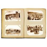 ALBUM DE 175 CARTES POSTALES VERS 1920 comprenant des vues animées de la Turquie, du Maroc, de l’