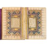 CORAN OTTOMAN DATÉ 1284 H./1867 Manuscrit sur papier de 304 pages, 15 lignes par page à l’encre