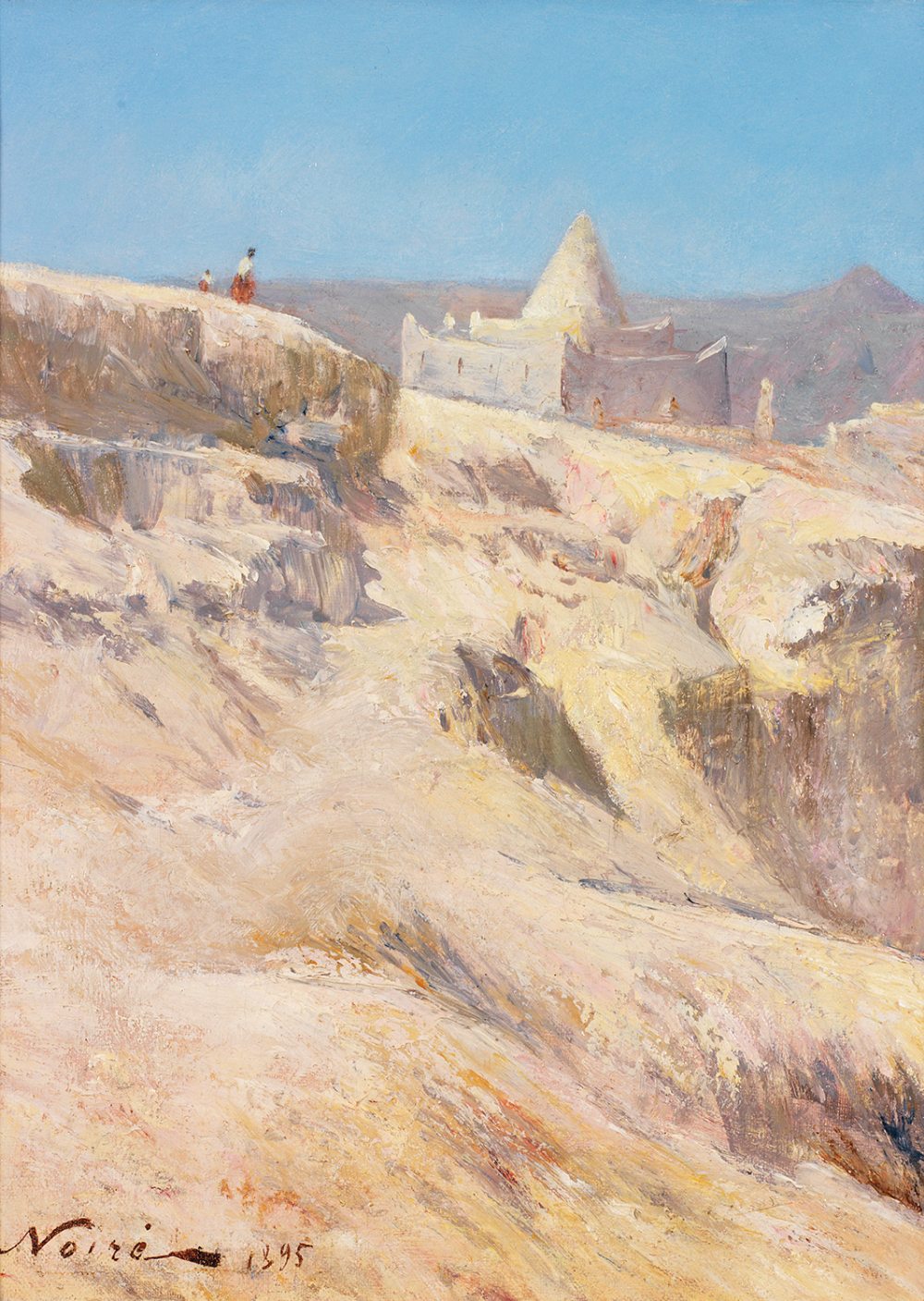 MAXIME NOIRÉ (1861-1927) LE MARABOUT DE BISKRA THE MARABOUT OF BISKRA Huile sur toile, signée et