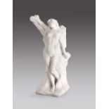 MARIUS JOSEPH SAÏN (1877-1961) Vénus Anadyomène Marbre. Signé sur le côté droit "MSaïn". Marble