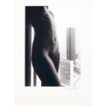 ƒ LUCIEN CLERGUE (1934-2014) Nude at Montparnasse, paris, 1975Tirage argentique réalisé en 1977