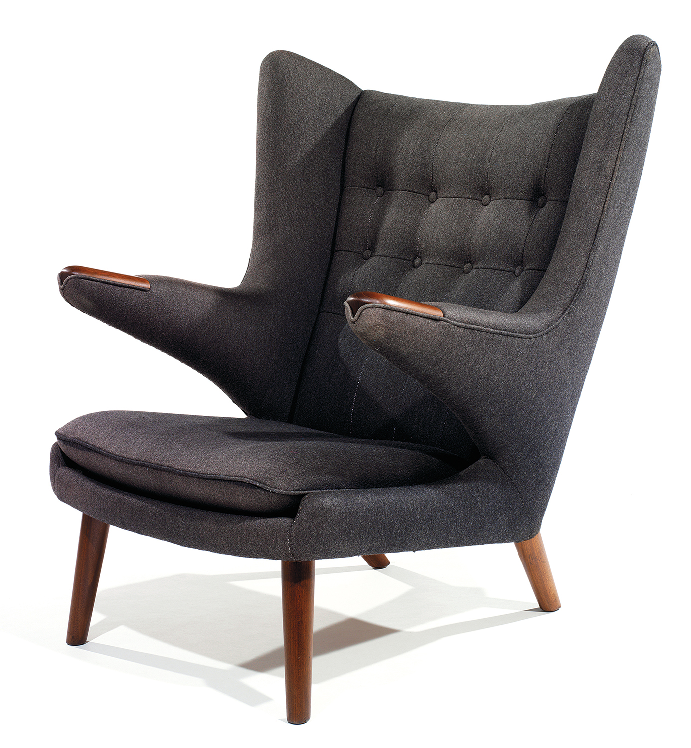 HANS J. WEGNER (1914-2007) & AP. STOLEN (ÉDITEUR) Grand fauteuil "Papa Bear", "AP19", création 1954,