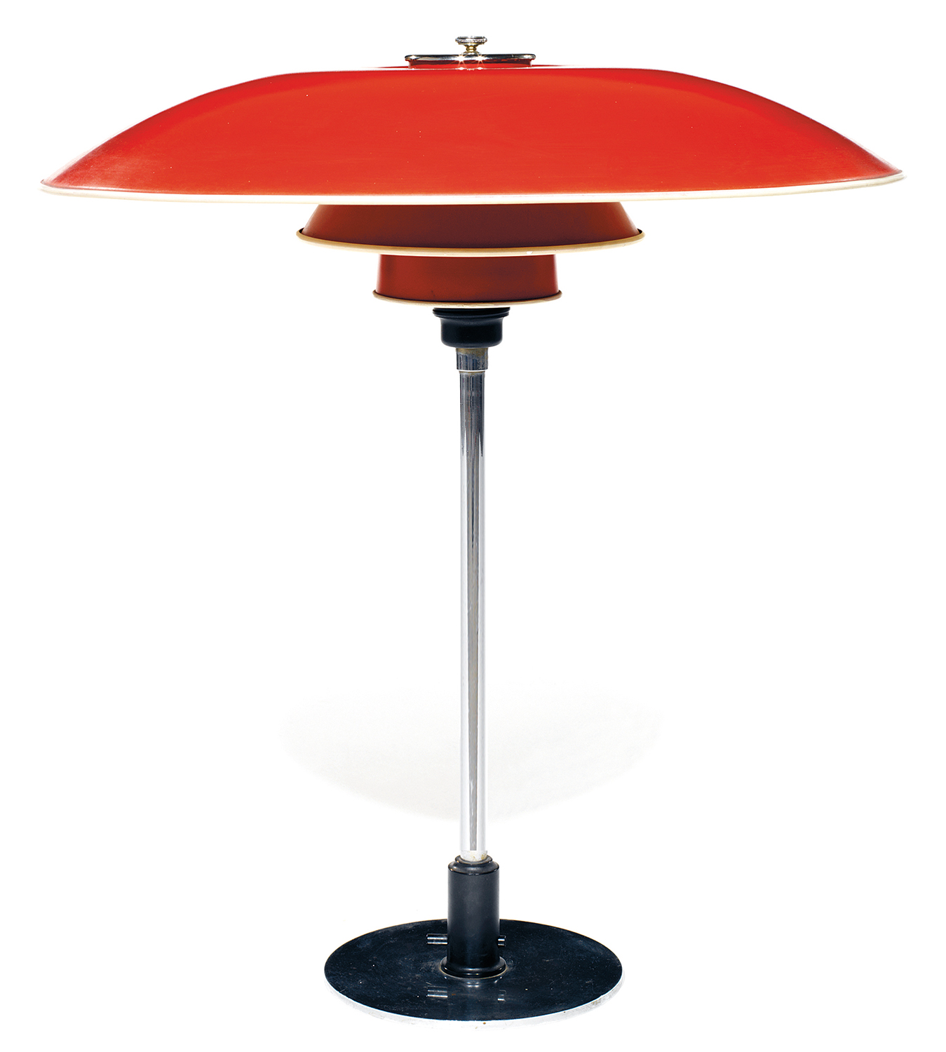 Poul HENNINGSEN (1894-1967) & LOUIS POULSEN (Éditeur) Lampe "PH 5/3", circa 1940, base circulaire en