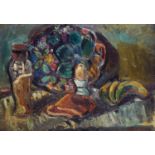 Pinchus Krémègne (1890-1981) Nature morte Huile sur toile Signée en bas à droite 33 x 46 cm - 12