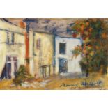 MAURICE UTRILLO (1883-1955) L'ancien relais de chasse de Henri IV, vers 1918-1920 Huile sur papier