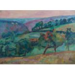 ARMAND GUILLAUMIN (1841-1927) Paysage Huile sur toile Signée en bas à droite 24 x 33 cm - 9 7/16 x