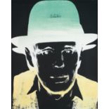 Andy Warhol (1928-1987) Joseph Beuys, 1980-1983 Sérigraphie en couleurs sur papier, rare épreuve