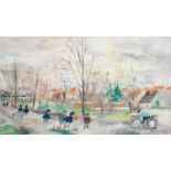 Emilio Grau Sala (1911-1975) Le Parc, 1939 Huile sur toile Signée en bas à droite 34 x 55 cm - 13