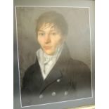 EARLY 19TH CENTURY ENGLISH SCHOOL - Portrait of a young gentleman, head and shoulders, pastel,