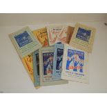 Sixteen Bridgwater Carnival programmes 1948 - 1954 inclusive (2x1948), 1957, 1958, 1959 (x2),