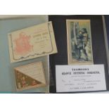 A quantity of late 19th/early 20th Century advertising cards including Thomson's Glove Fitting