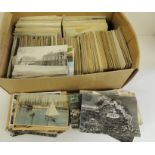A large quantity of french photo topo postcards, c.1905 - 1950's (a lot)
