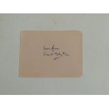 ENID BLYTON - an autograph "Love from Enid Blyton" on a page from an autograph book together with