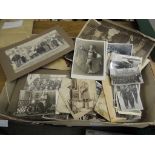 A large quantity of family photographs c.1910 - 1950's, includes many family groups, children, pets,