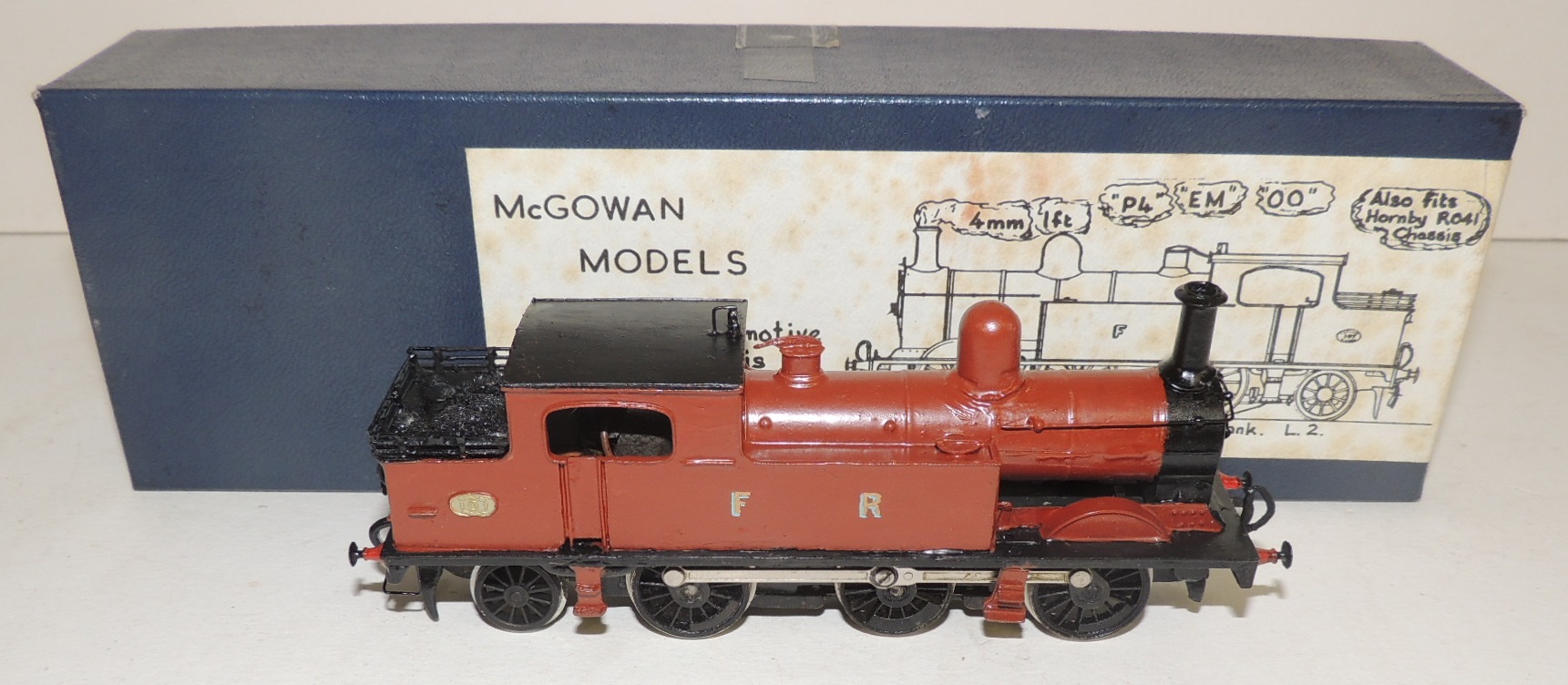 A constructed McGowan Models 0-6-2T Furness Railways, brown, in box