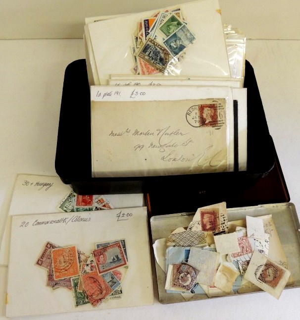 A quantity of sorted packs of used foreign and GB stamps and some early covers