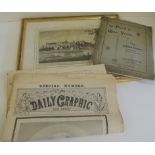 A booklet The Funeral of Queen Victoria; commemorative Daily Graphic for Edward VII  and a framed