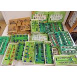 SUBBUTEO -  Football: a large quantity of boxed teams, terracing with spectators, green cloths,