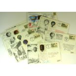 Eighteen GB RAF "balloon" flown covers and an Airship cover,  all signed, some with printed silks on