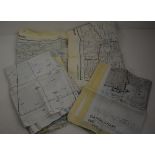 Four printed silk War Office maps, Cold War period 1950's - 1960's - Kandahar and Bandar Abbas and