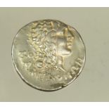 ANCIENT GREECE - Aesillas, Tetradrachm, silver, Head of Alexander the Great, 16.4g weight