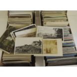 A large quantity of loose postcards, mainly topographic (a lot)
