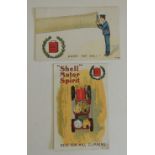 Two Shell Motor Spirit advertising cards c.1914 (2)