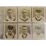 HILLS - Famous Cricketers including the South Africa Test Team, "Sunripe" large cards (49/50) ++no.