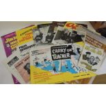 A small quantity of cinema/theatre posters and ephemera including Carry On Teacher Exhibitors