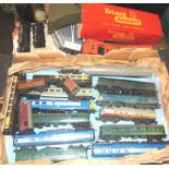 TRIANG - a quantity of unboxed diesel locos, coaches, wagons, two Princess Elizabeth locos ,