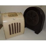 An Ever Ready Radio in cream plastic case, 32cms high 26cms wide together with an earlier Phillips