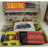 SCALEXTRIC - Set 33 Motor Racing game containing two Minis, controllers, length of track, circuit
