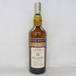 1 BOTTLE OF DAILUAINE 22 YEAR OLD SINGLE MALT WHISKY, DISTILLED 1973 - 75cl, 60.92% VOL