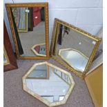 3 FRAMED MIRRORS