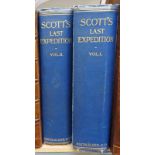 SCOTT'S LAST EXPEDITION BY LEONARD HUXLEY 1ST 1913 IN 2 VOLUMES WITH MAPS AND ILLUSTRATIONS