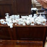40 PIECE OF CRESTED WARE WEYMOUTH CAR LYNDHURST FIREPLACE ETC