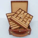 LEATHER JEWELLERY CASE BY CARTIER LONDON