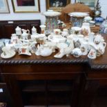 40 PIECE OF CRESTED WARE INCLUDING PETERHEAD, BLACKPOOL SALT ETC