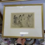 W.RUSSELL FLINT 5 STUDIES OF MODELS  SIGNED  FRAMED ARTISTS PRINT, NO 239 OF 500 17.5 X 27.5CM