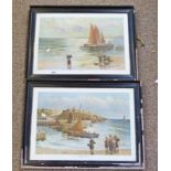 PAIR OF FRAMED PRINTS ''LOW TIDE'' AND ''WELCOME HOME'' BY ALEXANDER YOUNG