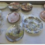 GOOD SELECTION OF VARIOUS PORCELAIN PLATES AND WEDGWOOD DOULTON ETC