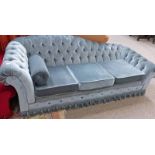 20TH CENTURY BUTTON BACK 3 SEATER SOFA, 200CM WIDE