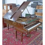 MAHOGANY GRAND PIANO BY C BECHSTEIN, BERLIN APPROX 183CM LONG