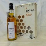 1 BOTTLE AN CNOC 12 YEAR OLD SINGLE MALT WHISKY - 70cl, 40% IN PRESENTATION BOX WITH 2 ETCHED