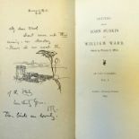 LETTERS FROM JOHN RUSKIN TO WILLIAM WARD, EDITED BY THOMAS J. WISE, PRIVATELY PRINTED 1893, ONE OF