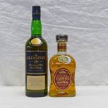 2 BOTTLES SINGLE MALT WHISKY: GLENLIVET 18 YEAR OLD - 750ML, 43% VOL & CARDHU 12 YEAR OLD - 70CL,