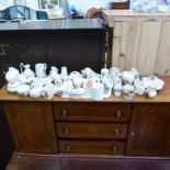 40 PIECE OF CRESTED WARE INCLUDING PORT ERROL CRAB, BOGNOR WHEELBARROW ETC