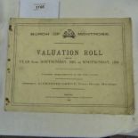 BURGH OF MONTROSE VALUATION ROLL FOR 1925-1926